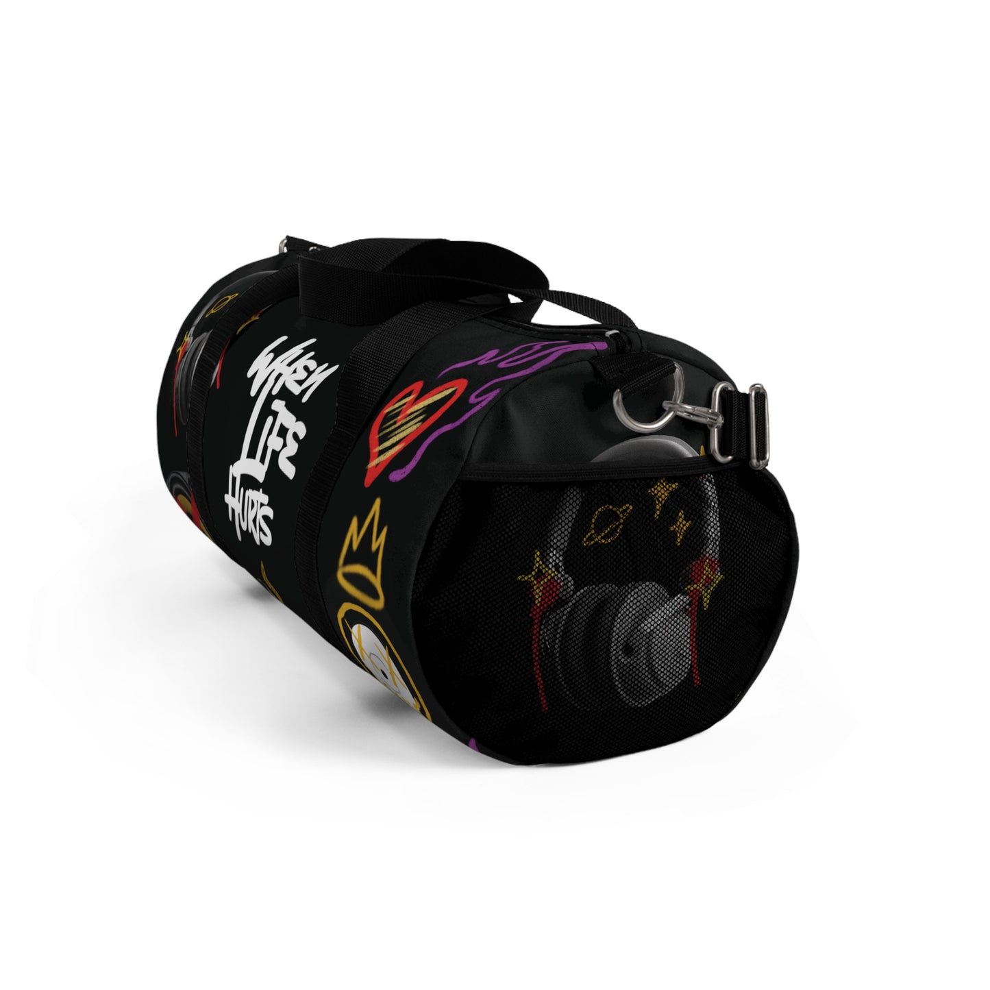 "When Life Hurts, Music Heals" Duffel Bag