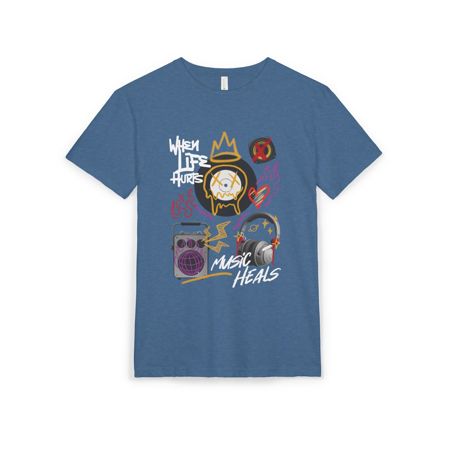 "When Life Hurts, Music Heals" Tee (Unisex)