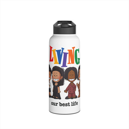 "Living Our Best Life" Water Bottle