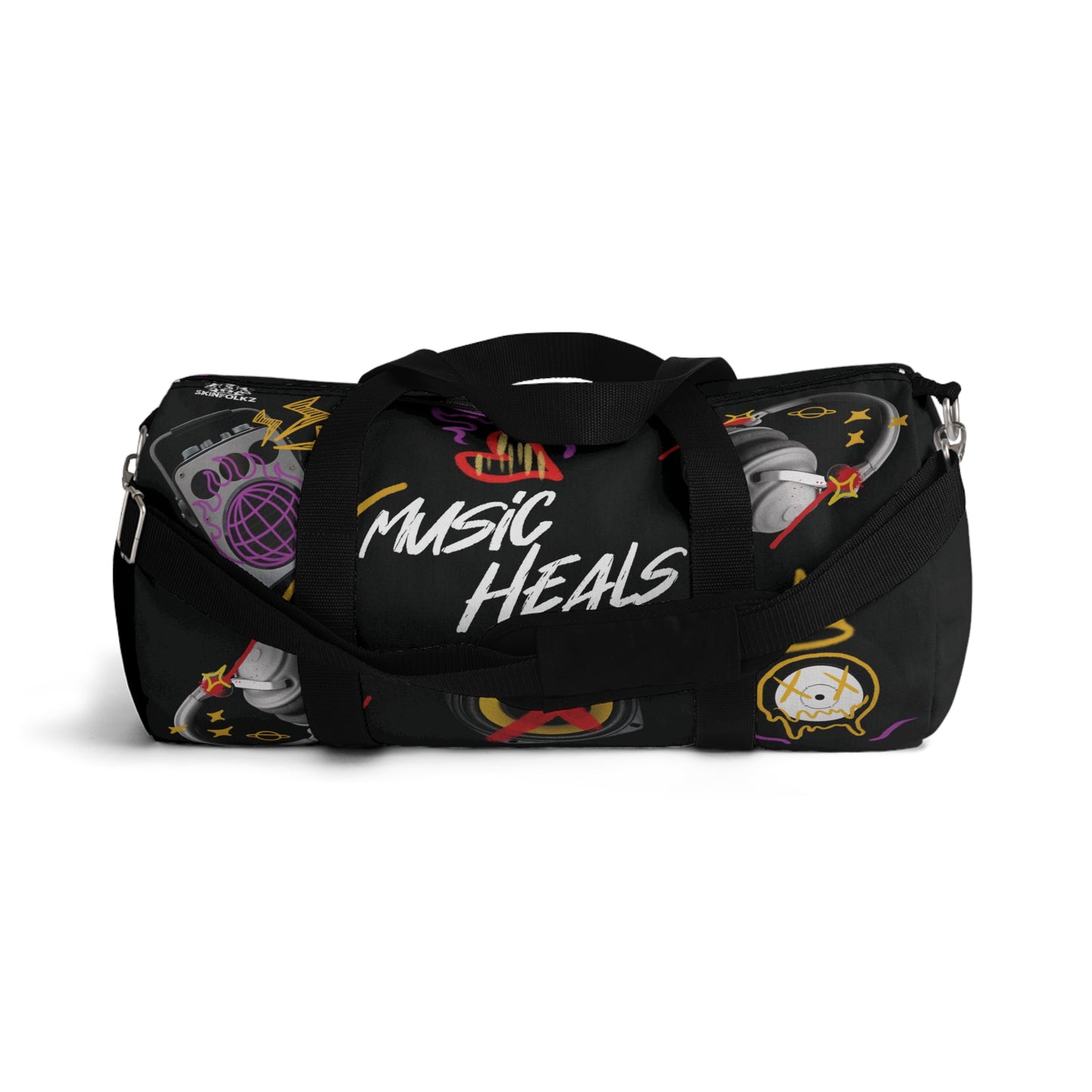 "When Life Hurts, Music Heals" Duffel Bag