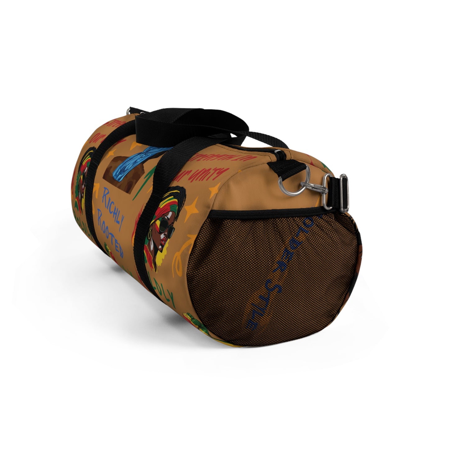 "Bold Culture, Bolder Styles" Duffel Bag